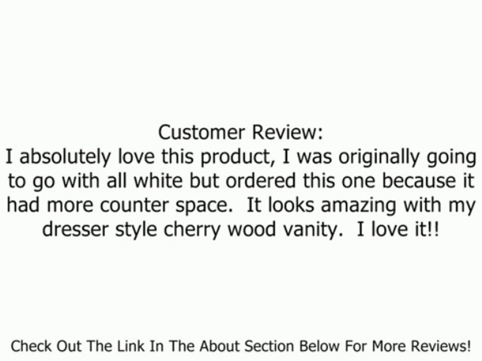 Pegasus PE37684 37-Inch Granite Vanity Top with White Bowl and 8-Inch Spread, Black Review