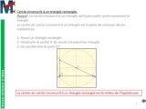 4ème - TRIANGLE RECTANGLE ET CERCLE - Cercle circonscrit à un triangle rectangle