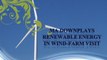 Ma downplays renewable energy in wind-farm visit