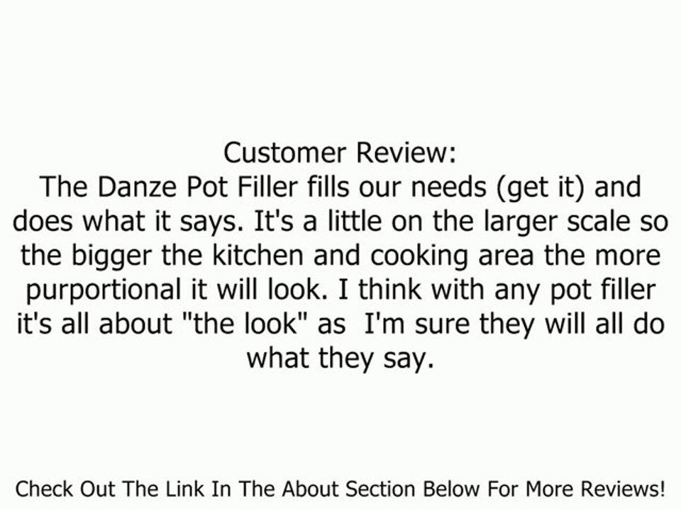 Danze D205358SS Parma Single-Handle Wall Mount Pot Filler, Stainless Steel Review