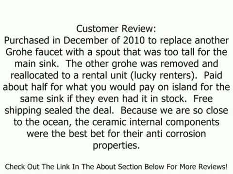 GROHE 32 073 SD0 K4 Dual Spray Pull-Out Kitchen Sink Faucet, Stainless Steel Review