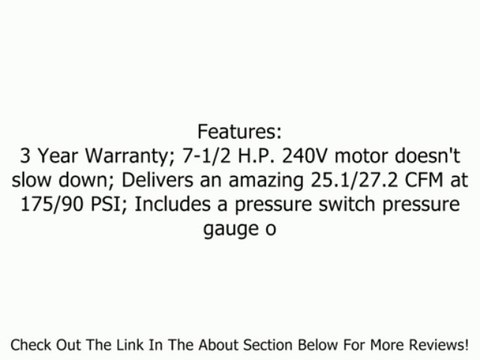 Campbell Hausfeld TF211201AJ Two Stage Compressor, 7.5-HP Review