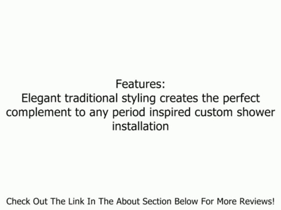 KOHLER K-13692-CP 8-Inch Traditional Round Rain Showerhead, Polished Chrome Review