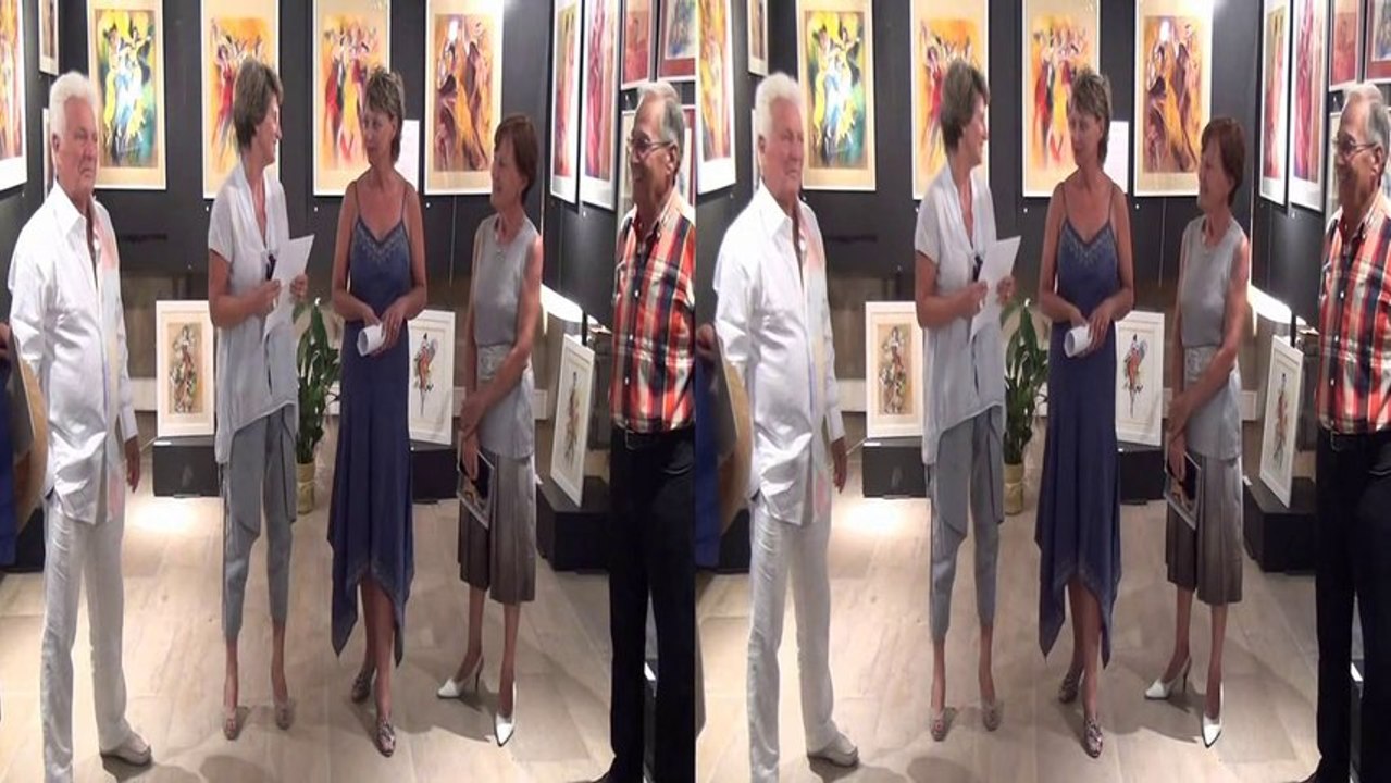 Vernissage de l'artiste peintre  Christina MANZONI