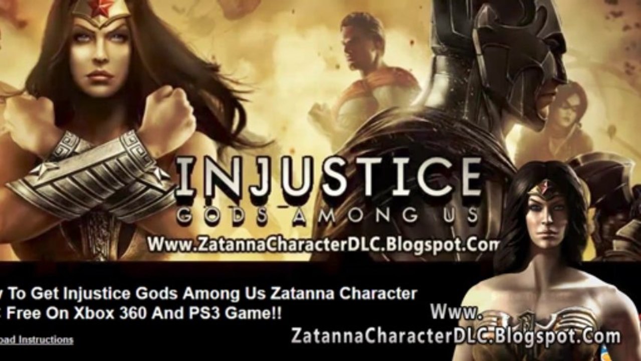Injustice Gods Among Us Zatanna DLC Codes - Free - Xbox 360 - PS3