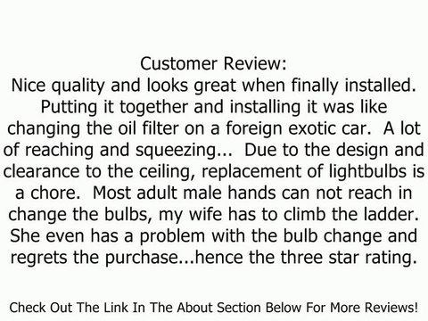 George Kovacs by Minka P591-084 3-Light Semi-Flush Mount - Brushed Nickel - 17.25W in. Review
