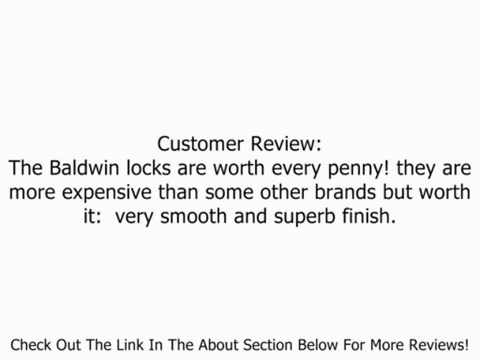 Baldwin 85315.003.LENT Logan Sectional Trim Left HandHandleset with Wave Lever, Lifetime Polished Brass Review