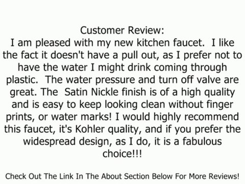 KOHLER K-10445-BN Forte Widespread Kitchen Faucet, Vibrant Brushed Nickel Review