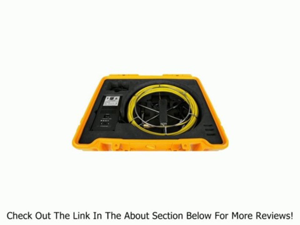 130 ft Sewer Drain Pipe Color Camera Video System DVR Review