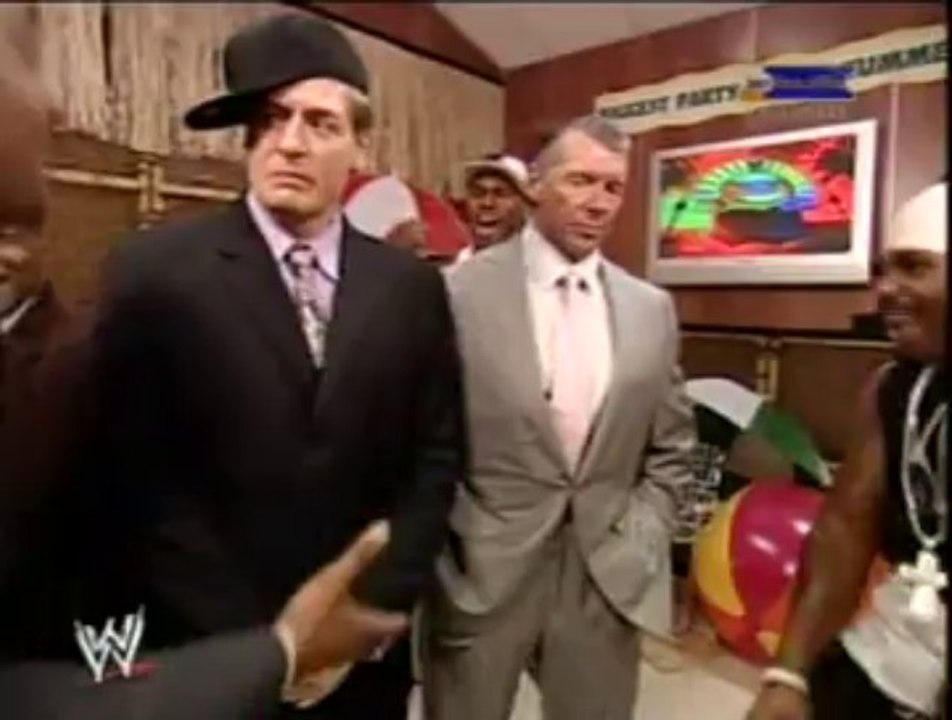 WWE SummerSlam 2007 - Funny Segment With Vince McMahon, Jonathan Coachman, Teddy Long, William Regal, Cryme Tyme & Ron Simmons Segment
