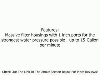 Home Master HMF2SdgC Whole House Two Stage Water Filtration System with Fine Sediment and Carbon, Blue Review