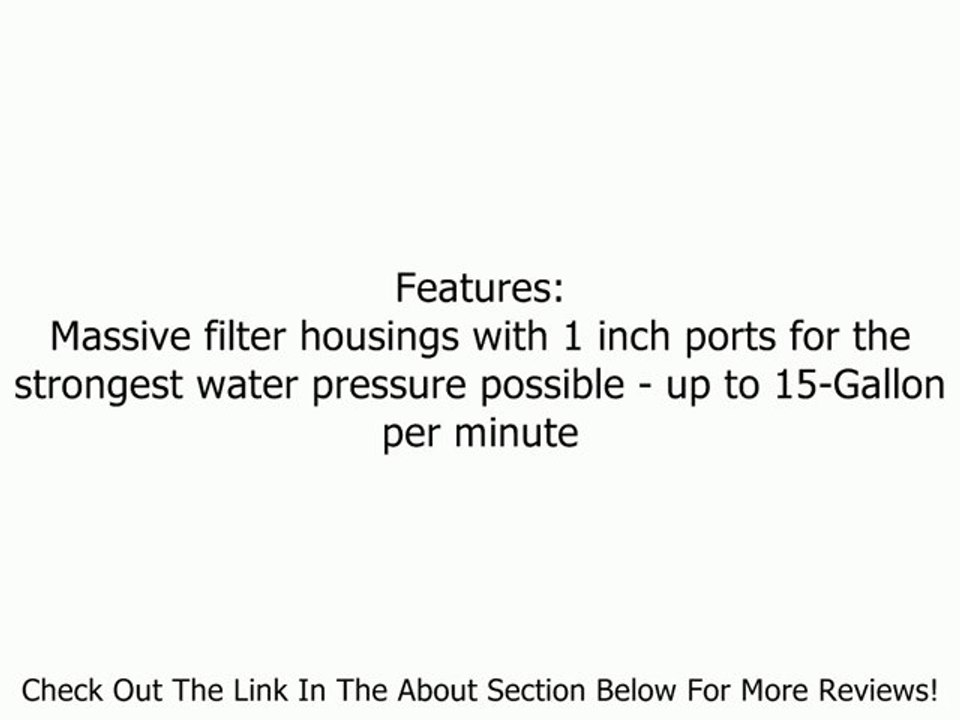 Home Master HMF2SdgC Whole House Two Stage Water Filtration System with Fine Sediment and Carbon, Blue Review