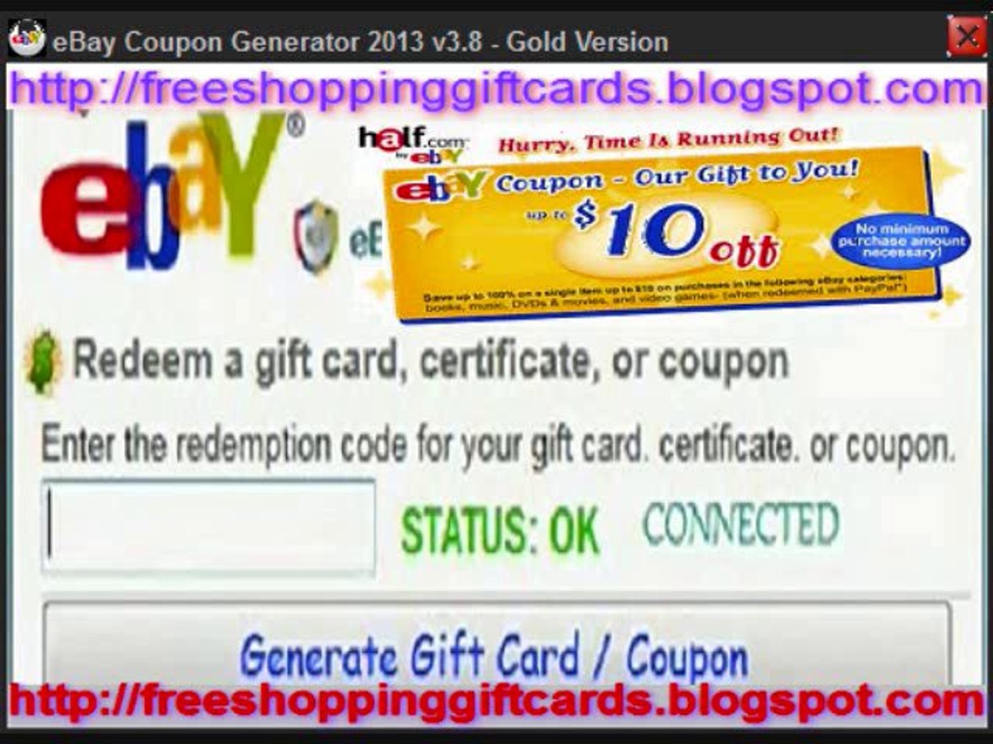 Free Ebay Coupon Generator 2013 V3 8 Video Dailymotion