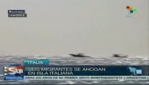Mueren seis inmigrantes africanos frente a costas italianas