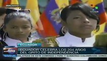 Ecuador celebra 204 años de su primer grito independentista