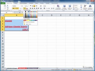 excel2010  CAPÍTULO 1 - AULA 7 Formatação de textos