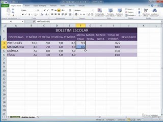 excel2010  CAPÍTULO 3 - AULA 4 Função media