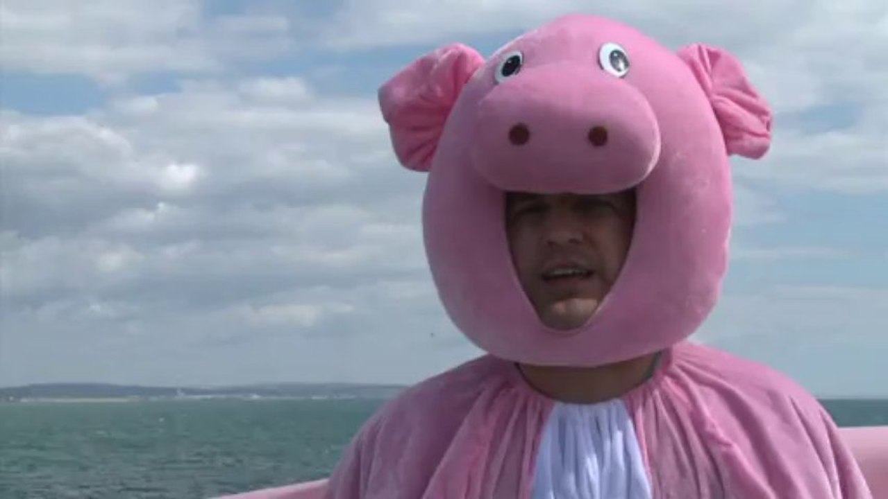 Flugschweine und andere bruchpiloten beim birdman-fliegerfest