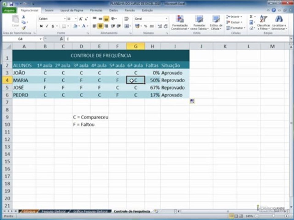 excel2010  CAPÍTULO 8 - AULA 4 transformando em percent