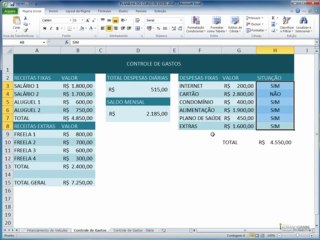 excel2010  CAPÍTULO 13 - AULA 1 Planilha boletim procv