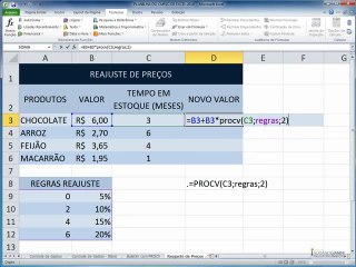 excel2010  CAPÍTULO 14 - AULA 3 calculando em única col