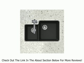 Houzer SOLIDO N-175 ONYX Schock-Houzer Solido Series N-175 Undermount 70/30 Double Bowl Kitchen Sink, Onyx Review