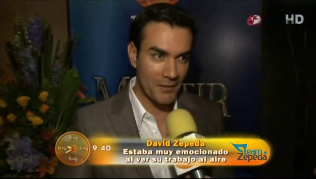 David Zepeda @davidzepeda1 emocionado con el primer capítulo