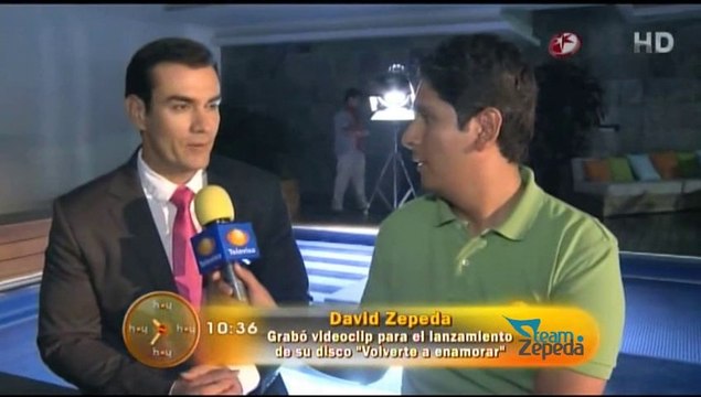 David Zepeda @davidzepeda1 grabó videoclip para el lanzamiento de su disco