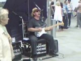 street musician at market street manchester uk