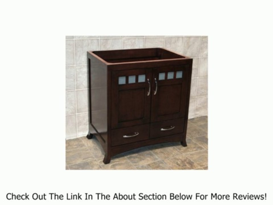 30" Bathroom Solid wood Vanity Cabinet Stone Top Vessel Sink TR5 Review