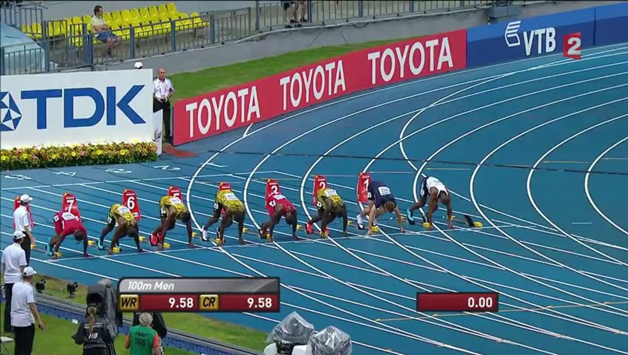 Final Men 100m - Moscow 2013 - HD