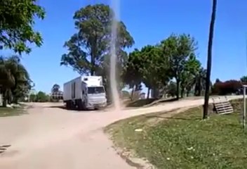 Inside an Argentinian dust devil
