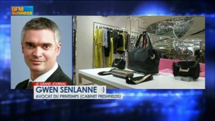 Gwen Senlanne, avocat du Printemps (cabinet Freshfields), dans Le Grand Journal - 9 août 3/6