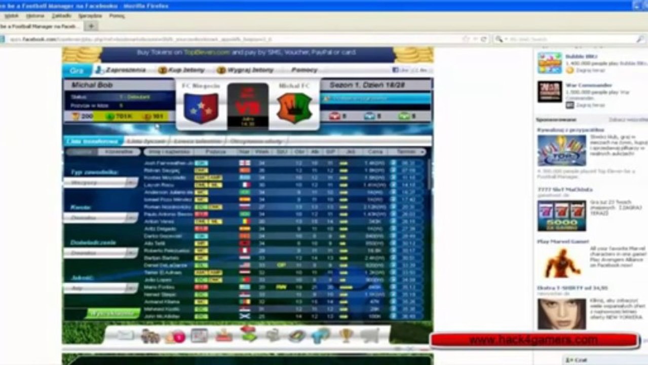 Top Eleven Hack tool Get Unlimited Tokens, Money Fans August 2013