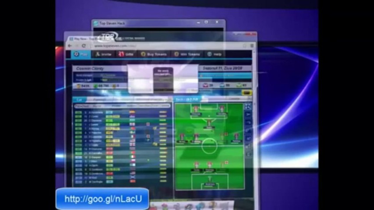 Top Eleven Hack tool Tokens and Cash August 2013