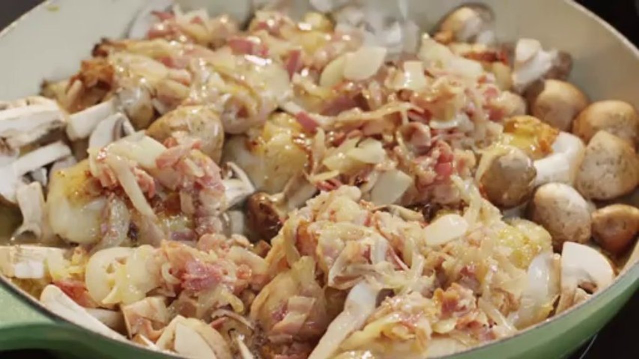 Riesling Braised Chicken Recipe (Coq au Riesling)