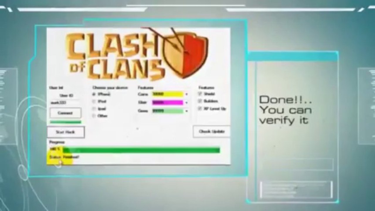 Clash of Clans Hack 2013 - Working Hack to get GEMS NO SURVEY