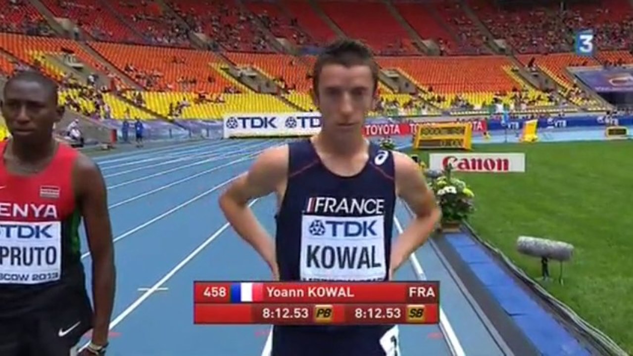 Série 3000m steeple (H) - ChM 2013 athlétisme (Kowal)