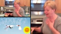How to announce a Pregnancy to your mom... Funny Kitchen Prank!!