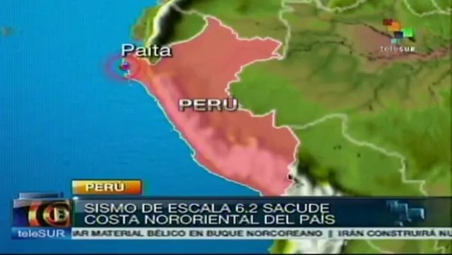 Sismo de 5.8 grados en el norte de Perú