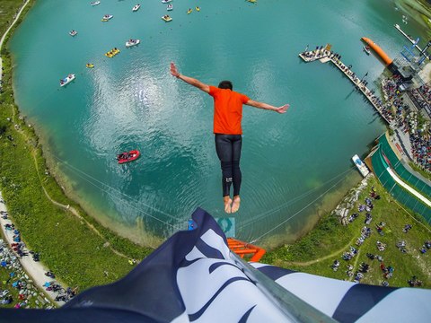 [ Tignes ] - plongeon de haut vol - 9 août 2013