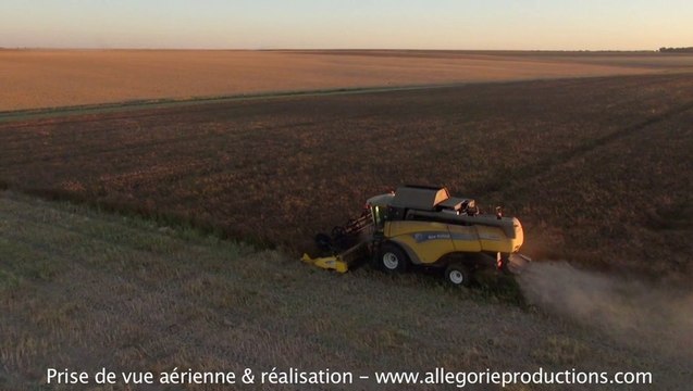 Vidéo aérienne par drone des moissons en Eure et Loir