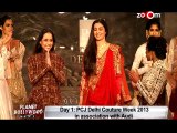 Tabu walked the ramp on Day 1 of PCJ Delhi Couture Week 2013