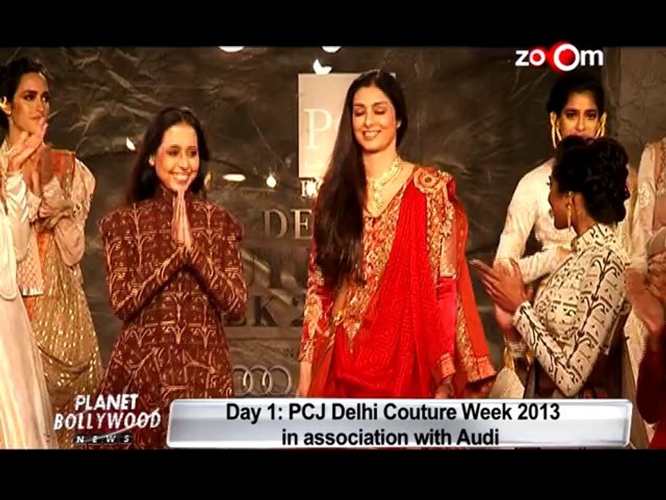 Tabu walked the ramp on Day 1 of PCJ Delhi Couture Week 2013