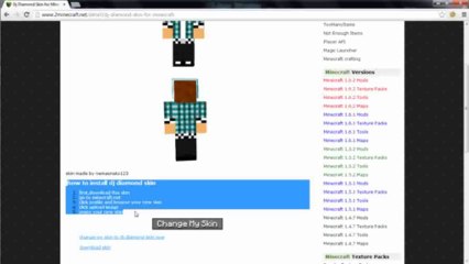 Dj Diamond Skin for Minecraft