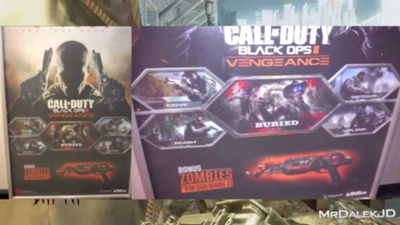 Black Ops 2 "VENGEANCE" Map Pack 3 - NEW "Buried" Zombies Map! NEW "Ray Gun Mark II" Gun!