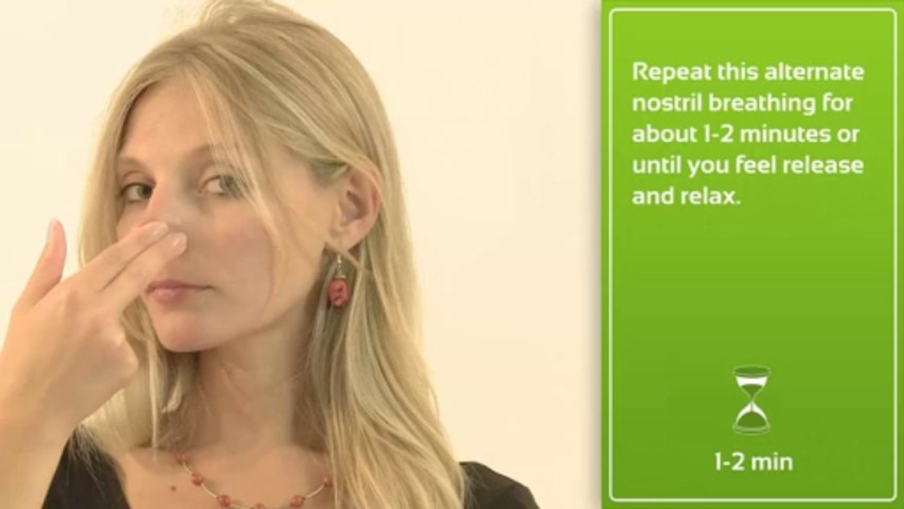 Test anxiety relief exercise: alternate nostril breathing
