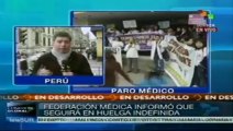 Reunión de médicos y ministros peruanos para solucionar huelga