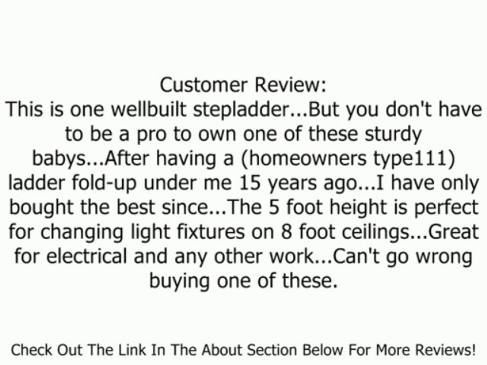 Werner 7308 375-Pound Duty Rating Type IAA Fiberglass Stepladder, 8-Foot Review