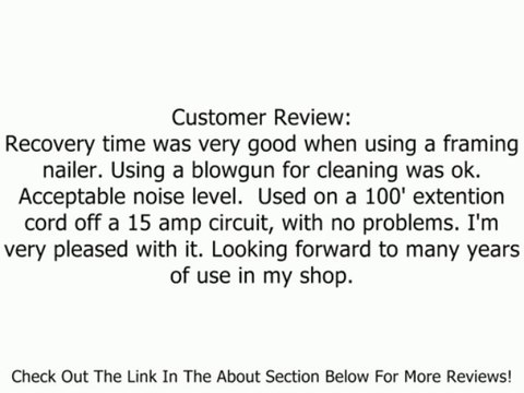 DEWALT D55153 15 Amp 1-Horsepower 4 Gallon Oiled Twin Hot Dog Compressor Review